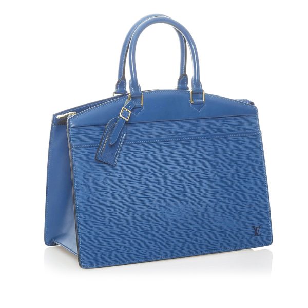 1 Louis Vuitton Epi Riviera Handbag Toledo Blue Leather