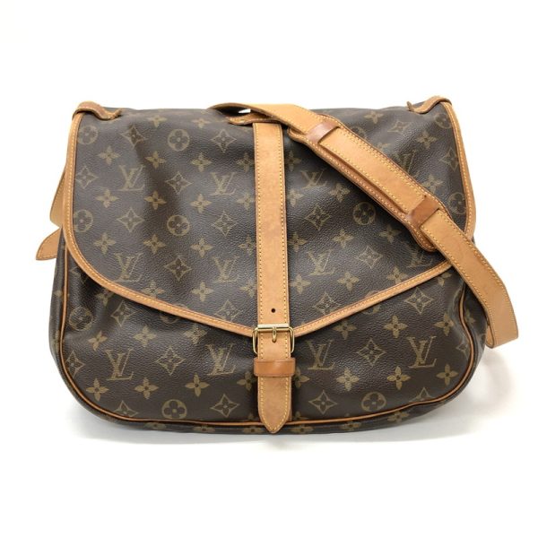 1 Louis Vuitton Monogram Saumur 35 Shoulder Bag