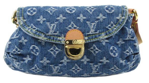 1 Louis Vuitton Monogram Denim Mini Pleaty Handbag