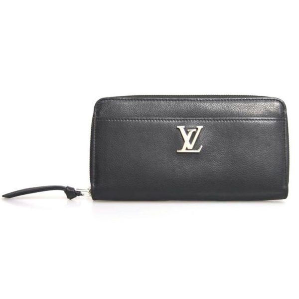 1 Louis Vuitton Zippy LockMe Noir Black