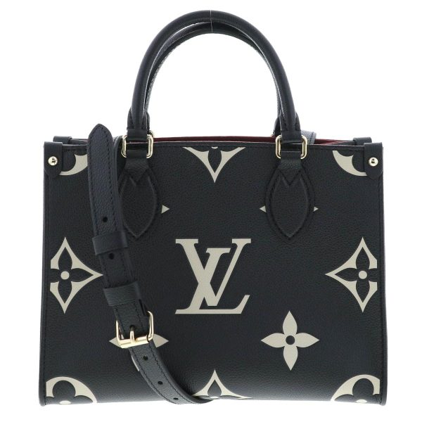 1 Louis Vuitton OnTheGo PM Noir Black Tote Shoulder Bag