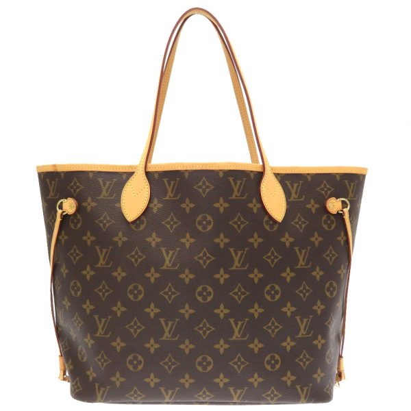 1 Louis Vuitton Monogram Neverfull MM Tote Bag