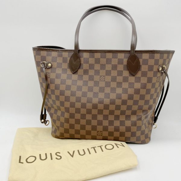 1 Louis Vuitton Damier Neverfull MM Hand Bag