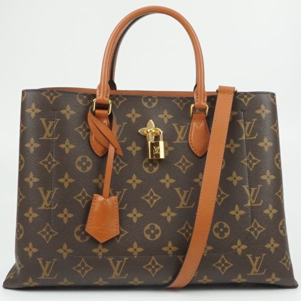 1 Louis Vuitton Flower Tote Monogram Canvas Brown Shoulder Bag