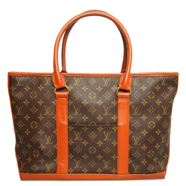 1 Louis Vuitton Weekend Monogram Handbag Red