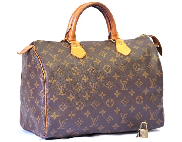 1 Louis Vuitton Speedy 30 Monogram Brown Handbag