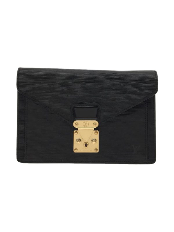 1 Louis Vuitton Pochette Dragonne Epi Black