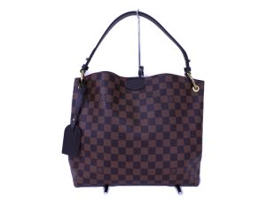 1 Louis Vuitton Monogram Implant Montaigne BB Shoulder Hand Bag Marine Rouge