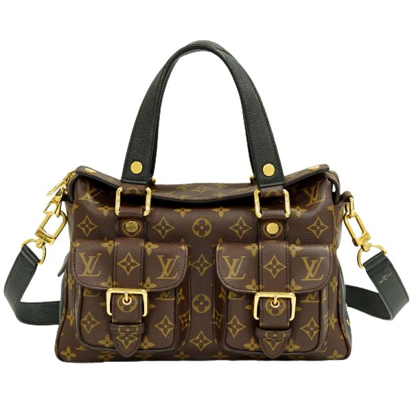 1 Louis Vuitton Manhattan Monogram Leather Shoulder Bag