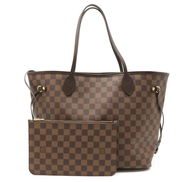 1 Louis Vuitton Damier Neverfull MM Tote Bag