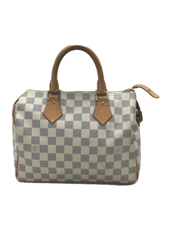 1 Louis Vuitton Speedy Handbag Damier Azur White