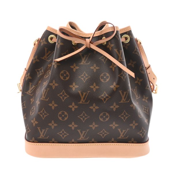 1 Louis Vuitton Monogram Noe Brown Canvas Shoulder Bag