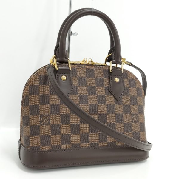 1 Louis Vuitton Alma BB 2 Way Shoulder Bag Damier Ebene