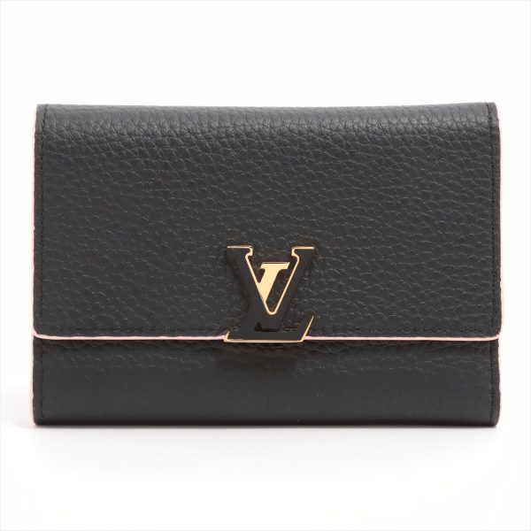 1 Louis Vuitton Taurillon Portefeuil Capucines Compact