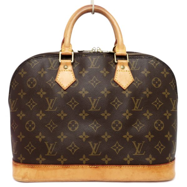 1 Louis Vuitton Alma Monogram Handbag Dark Brown