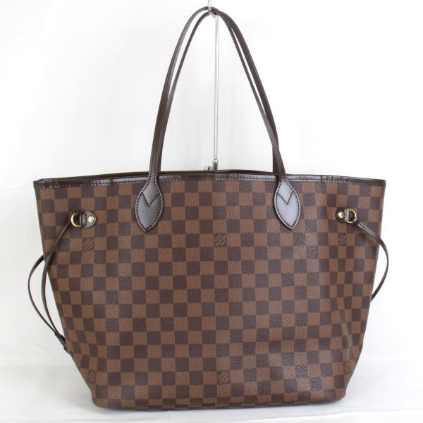 1 Louis Vuitton Neverfull MM Tote Bag Damier Canvas