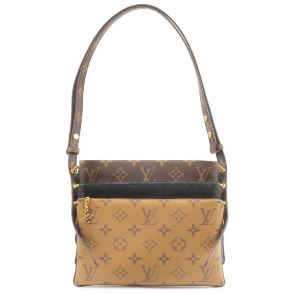 1 Louis Vuitton Monogram Reverse Pochette LV3 Shoulder Bag