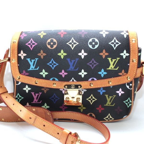 1 Louis Vuitton Sologne Studs Monogram Body Bag Multicolor