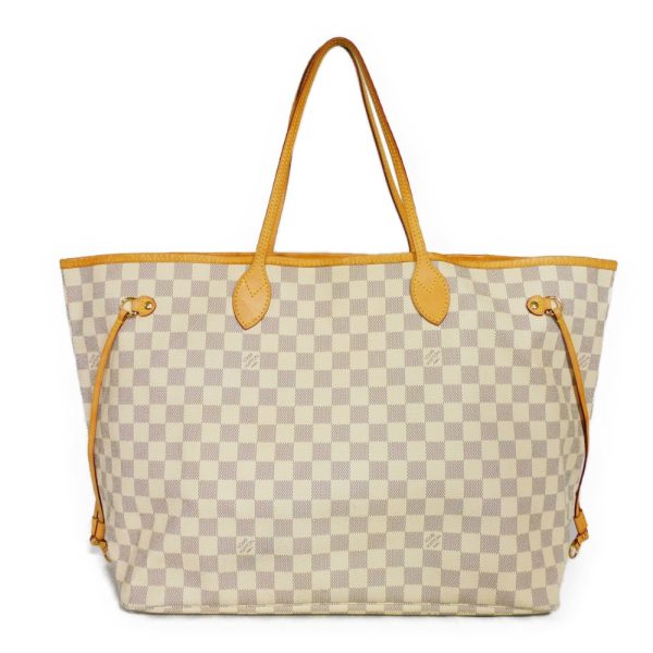 1 Louis Vuitton Tote Bag Neverfull GM Shoulder Bag Damier Azur