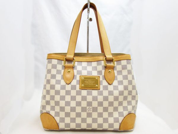 1 Louis Vuitton Damier Azur Hampstead PM Tote Bag