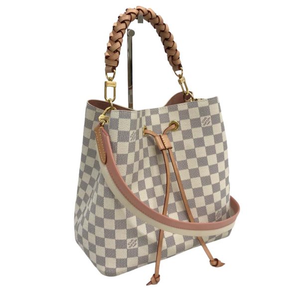 1 Louis Vuitton Neonoe Shoulder Bag Diagonal Hanging Damier Azur