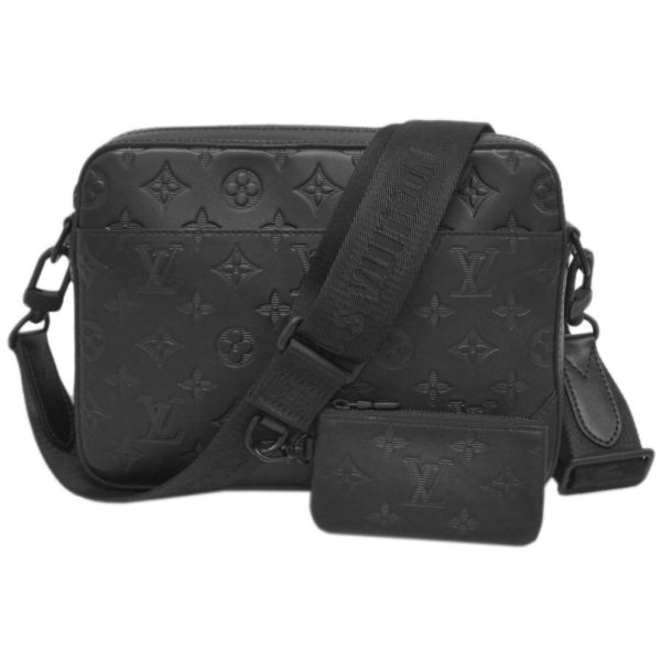 1 Louis Vuitton Monogram Shadow Duo Messenger Noir Messenger Bag