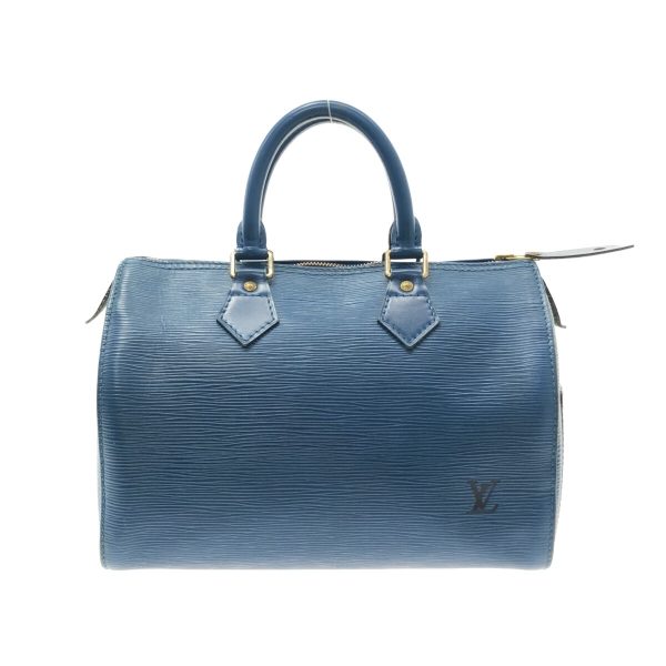 1 Louis Vuitton Speedy 25 Handbag In Toledo Blue Leather