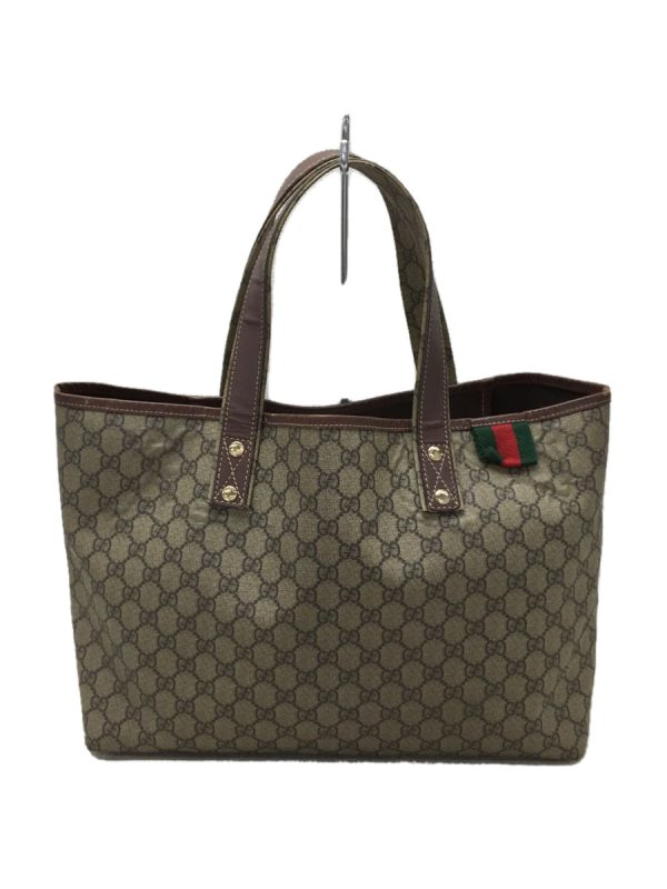 1 Gucci Tote Bag PVC Brown Overall Pattern