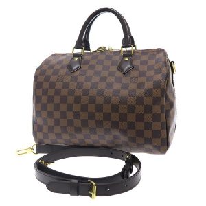 1 Louis Vuitton Neverfull MM Damier Ebene Tote Bag Shoulder Bag Brown