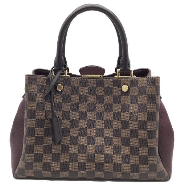 1 Louis Vuitton Brittany Damier Ebene Handbag Shoulder Bag 2way Brown