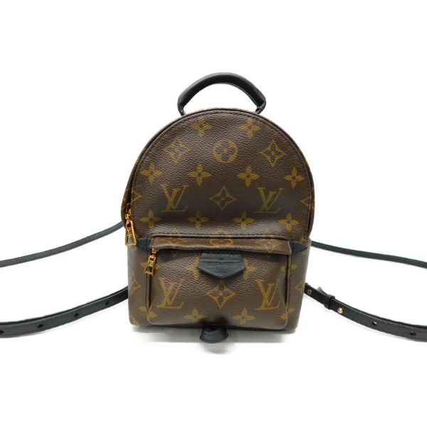 1 Louis Vuitton Palm Springs Backpack Rucksack Monogram Gold Metal Fittings Brown