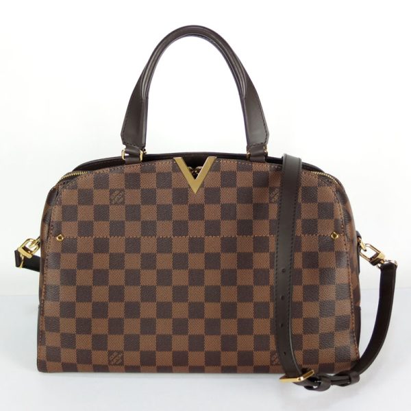 1 Louis Vuitton Kensington Bowling 2way Bag Handbag Damier Ebene