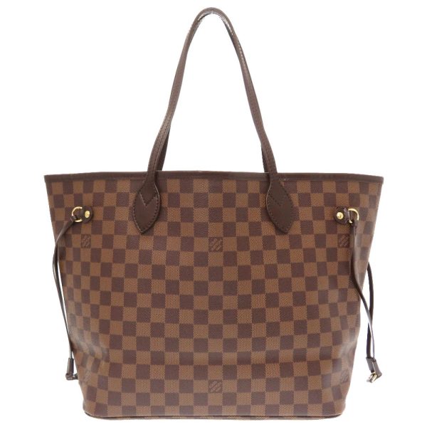 1 Louis Vuitton Damier Neverfull MM Tote Bag Brown