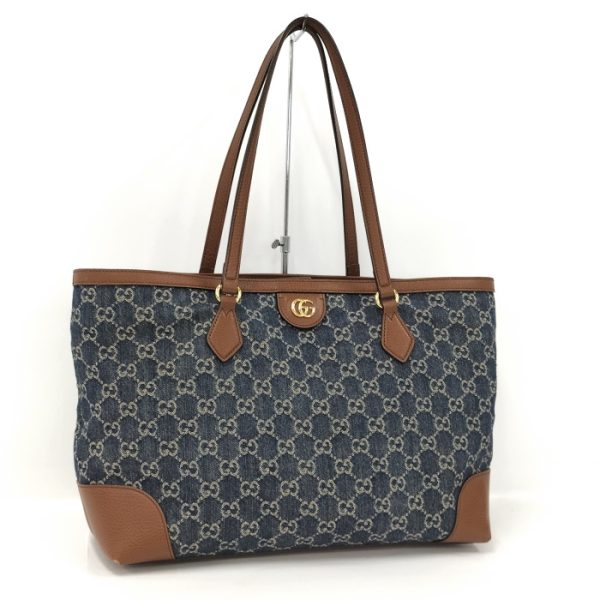 1 Gucci Ophidia Tote Bag Denim Leather Blue