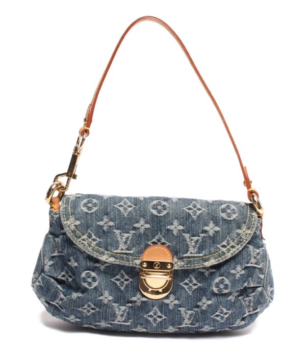 1 Louis Vuitton Shoulder Bag Mini Pleaty Monogram Denim