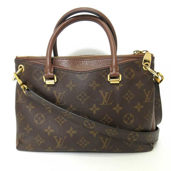 1 Louis Vuitton Pallas BB Noisette Brown Handbag 2way Crossbody