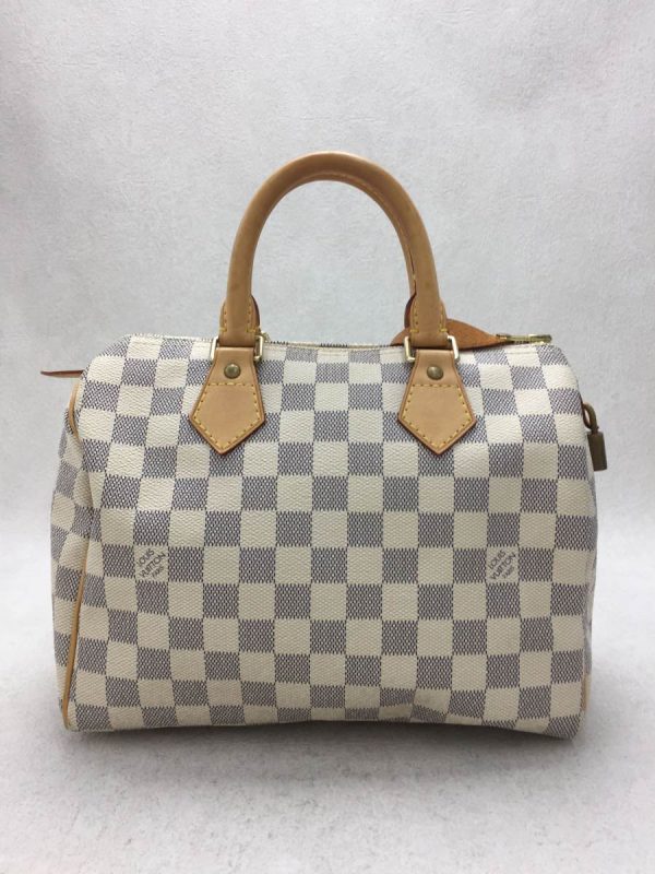 1 Louis Vuitton Speedy Bandouliere 25 Damier Azur Mini Boston