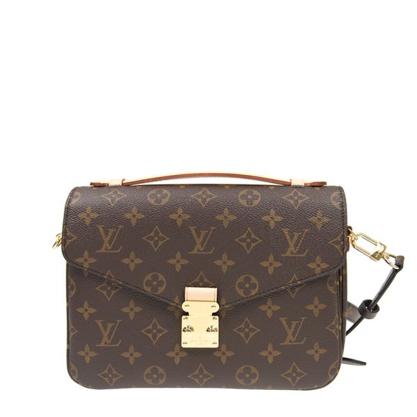 1 Louis Vuitton Pochette Metis Pochette Shoulder Bag Monogram Leather Brown