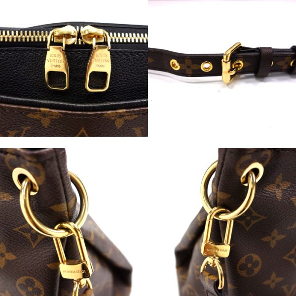 10 Louis Vuitton Monogram Pallas Strap 2way Bag Noir