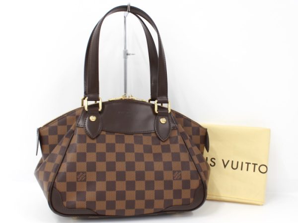 10 Louis Vuitton Verona PM Handbag Damier Leather Ebene Brown