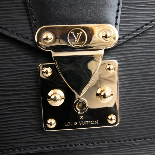 10 Louis Vuitton Monceau Shoulder Bag Epi Leather Black