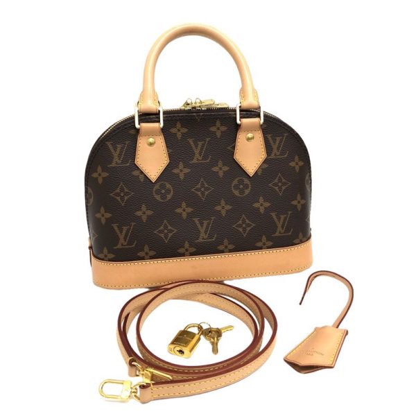 11 Louis Vuitton Alma BB Shoulder Bag Monogram Canvas Brown