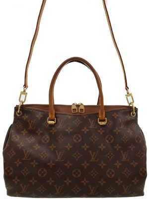 1123082300017 Louis Vuitton V Tote Bag Monogram shoulder bag black beige