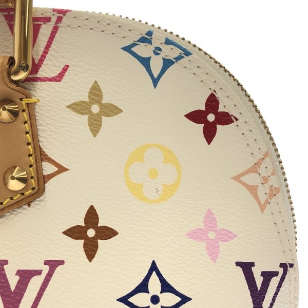 12 Louis Vuitton Monogram Alma Bron Handbag PVC Leather Multicolor