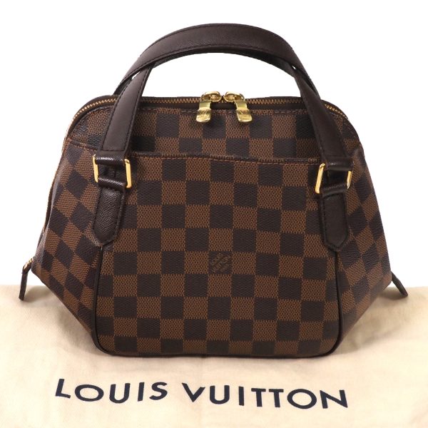 12 Louis Vuitton Belem PM Damier Ebene Cloth Bag Attached