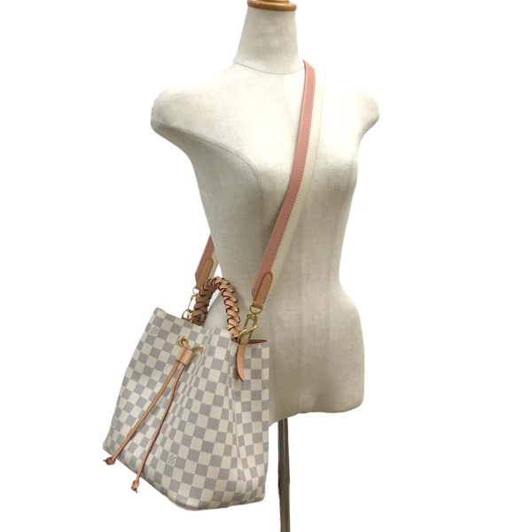 12 Louis Vuitton Neonoe Shoulder Bag Diagonal Hanging Damier Azur