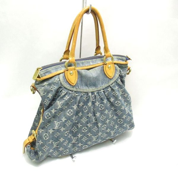 120723 1 Louis Vuitton Neocabby GM 2Way Shoulder Bag Monogram Denim Blue