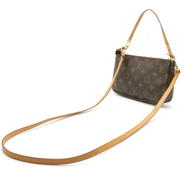 12180847 2 Louis Vuitton Monogram Pochette Pouch 2WAY Handbag