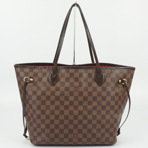 1240002034482 2 Louis Vuitton Neverfull MM Damier Ebene Canvas Tote Bag