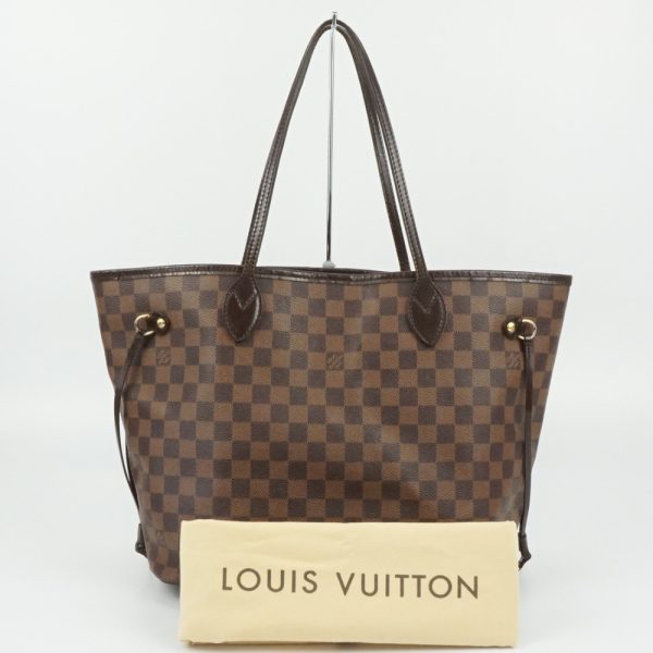 1240002034482 8 Louis Vuitton Neverfull MM Damier Ebene Canvas Tote Bag